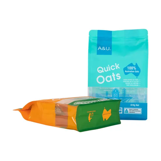 Automatic Flat Bottom Square Bottom Pouch with Zipper Four Side Seal 8 Side Sealing with Zipper Bag Double Cutting Ultrasonic Wave Bag Making Machine