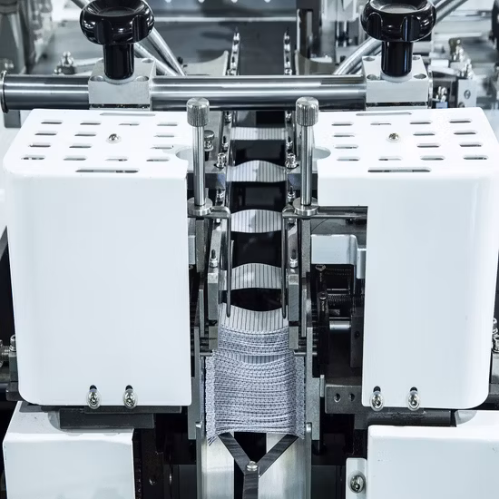 Garment Care Cotton Tape Polyester Satin Ribbon Ultrasonic Label Cutting and Center Folding Machine